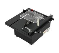 Mini Scie de Table 200W 7 Vitesses, Scie Circulaire de Bureau 10000r/min,Petite Scie Électrique avec Angle 0-90°,Pour Bois Plastique Acrylique PCB Modélisme,Coupe Max 33mm, 110-240V, Adaptateur Inclus