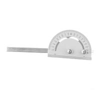 Mini scie de table à onglet en T Règle d'angle circulaire pour le travail du bois Outil de mesure de précision 180 mm Construction en métal argenté