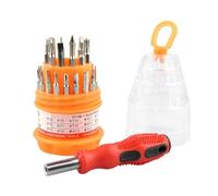 Mini Screwdriver Kit, Portable Tool Set, Precision Repair Driver with Multi Bit System, Compact Household Gadget Set with Anti Slip Handle Design, Maintenance Tool Pack for Phone and Camera Use