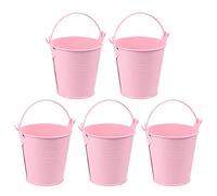 Mini Seau en étal bo?Te à Bonbons seaux Souvenirs seaux pour fête de Mariage de Mariage Baby Showers Rose 5pcs (Rose Taille)