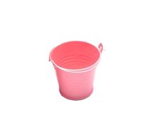 Mini seau galvanisé - Seau de stockage en métal avec poignée - Seau coloré en tôle - Rangement pour enfants, organisation de salle de classe, mini seau décoratif pour les faveurs de fête, l'artisanat
