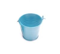 Mini Seau - Seau en Étain | Pot De en Métal - Petite Jardinière en Fer pour Compositions Florales, Décoration Et Rangement | 6 Cm en Haut × 4Cm en Bas × 5. Cm De Haut, Tonneau en Métal Coloré