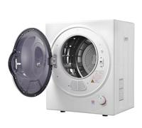 Mini sèche-linge (850 W) avec résistance céramique PTC | Désormais équipé d'une minuterie de 200 minutes et d'un double filtre ! Chargement frontal, 65 °C, montage mural, 59 x 49 x 41 cm