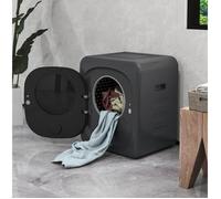 Mini sèche-linge à évacuation 4 kg 800 W gris 6 programmes écran tactile LED pose libre ou mural