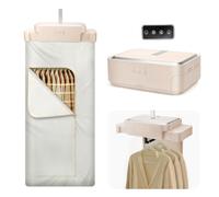 Mini sèche-linge avec minuterie, 600 W, extensible, avec télécommande et fonction de stérilisation UV, petit sèche-linge pour voyages, appartements et dortoirs