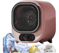 Mini Sèche-Linge Électrique Portable, Capacité De Charge Frontale Compacte Avec Cuve En Acier Inoxydable, Petit Sèche-Linge, Idéal Pour Un Comptoir Ou Un Montage Mural(Pink)