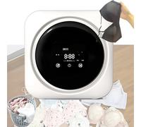 Mini Sèche-Linge Portable 220V/110V, Sèche-Linge Compact 170W, Sèche-Linge électrique à Chargement Frontal de 3,5 L avec Panneau de Commande LCD pour Appartement, Camping-Cars, Dortoirs,Wall Mount
