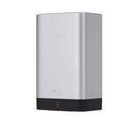 Mini sèche-mains Portable, mural automatique for la maison, salle de bain, sécha rapide des mains, matériau ABS 10-15s Puissant, efficace(Silver)