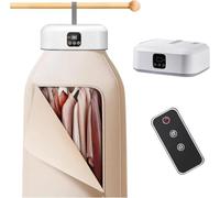 Mini Séchoir à linge Portable,Seche Linge Electrique 600W,Mini Séchoir à air chaud pliable, avec Minuteur 1-8h et sac de séchage, Stérilisation UV, pour Appartement Voyage
