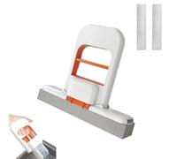 Mini SerpillèRe De Bureau Pliable 2025, SerpillèRe Courte Portable à Essorage Automatique, SystèMe De Nettoyage Humide Et Sec (A)
