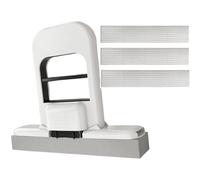 Mini Serpillère Portable, Petite Serpillère Pliable avec Raclette Éponge, Serpillères Portable Réutilisable Essorage Automatique avec 3 Têtes Éponge, Mini Serpillères Multifonction pour Salle de Bain