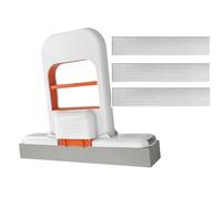 Mini Serpillère Portable, Petite Serpillère Pliable avec Raclette Éponge, Serpillères Portable Réutilisable Essorage Automatique avec 3 Têtes Éponge, Mini Serpillères Multifonction pour Salle de Bain