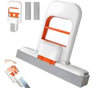 Mini Serpillière Portable, Mini Balai Éponge Portable, Balai Serpillère, avec 2 Têtes De Balai Rechange, Mop Serpillere Rétractable Utilisation Humide Sèche,Vadrouille Éponge pour Ramasse Miette Table