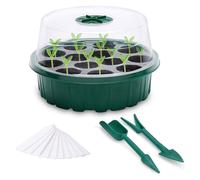 Mini Serre Avec Plateau Ventilé, Pots De Pépinière Avec 13 Trous, Récipient Hydroponique En Plastique Intérieur Et Extérieur, Fournitures De Jardinage