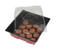 Mini-Serre d’Interieur avec 12 pastilles de Germination sans Tourbe, 19x19.5x11 cm, 06860
