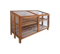 Mini serre de jardin en bois dur 118,5 cm