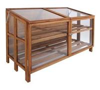 Mini serre de jardin en bois dur 118,5 cm G