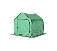 Outsunny Mini Serre Pop-Up Porte à Fermeture Éclair 150 x 148 x 148 cm Vert