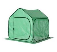 Mini serre de jardin pop up - porte zippée - dim. 150 x 148 x 148 cm - acier PE vert Vert G
