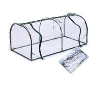 Mini Serre de Jardin Portable Transparente, Couverture de Maison Chaude en PVC Transparent Extérieur, Mini Serre pour Lit de Jardin Surélevé avec Couverture (Tube non inclus) (120*60*48 CM)