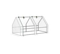 Outsunny - Mini serre de jardin - PE - 180x90x90cm - Blanc