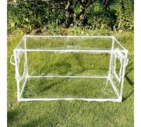 Mini serre portable pour plantes d'intérieur et d'extérieur avec porte enroulable avec fermeture éclair, petite tente de culture, PVC transparent.