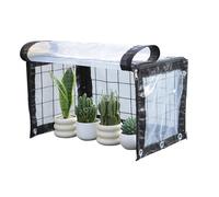 Mini serre pour isolation des plantes d'hiver - Housse de comptoir d'intérieur avec fermeture éclair et attaches de câble pour légumes et plantes