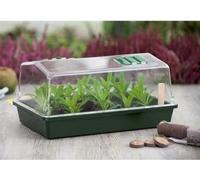 Mini-serre rigide - NATURE - Couvercle ventilé - H18x37x24 cm - Vert