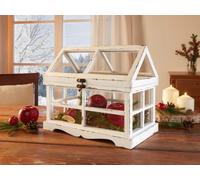Mini-serre "Shabby", 37x21x31 cm, terrarium, serre, mini-serre en verre