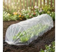 Mini serre-tunnel de jardin, cerceaux de filet de tunnel culture, cerceaux de support de serre, cerceaux lit de jardin for plantes d'extérieur, protection des légumes et des fruits(PE film,1 Pack)