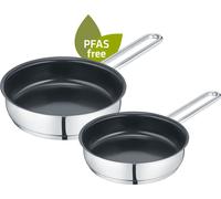 Mini set de poêles à frire 14 et 16 cm, acier inoxydable, sans - b.mini
