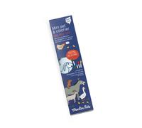 Mini set en silicone a colorier + 4 crayons Aujourd hui c'est mercredi Moulin Roty