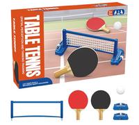 Mini Set Tennis Table - Jeux Interactifs de Bureau - Portable pour Garçons Activités Éducatives Intérieures pour Maison École Fêtes