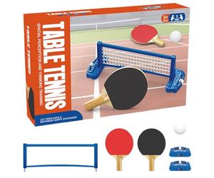 Mini Set Tennis Table - Jeux Interactifs de Bureau - Portable pour Garçons Activités Éducatives Intérieures pour Maison École Fêtes