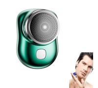 Mini-Shave Portable Electric Shaver, Mini Shavers for Men, Facial Hair, Travel-Friendly mini Shaver (Green)