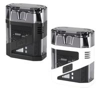 Mini Shaver électrique - IPX7 étanche, petit rasoir électrique compact pour hommes, rasoir rotatif de poche sans fil humide et sec, rasoir à double tête rechargeable USB-C (2PcsA)