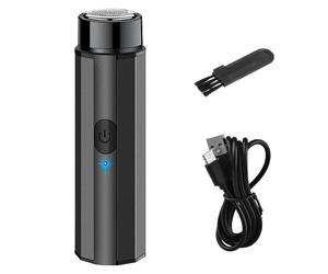Mini Shaver - Washable Mens Razor | Portable Electric Shaver | USB Rechargeable Mobile Pocket Travel Size Shavers | Precision Trimmer For Foil Hair Men Face One-Button And Wet Dry Use
