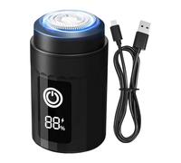 Mini Shavers Men, Waterproof Face Grooming Razor, Usb Charging Wet, 4x4x7cm and Dry Shaver, Compact Design, Travel Friendly, for Beard, Body Hair, Outdoor, and Use