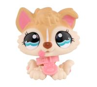 Mini Shop Pet lps Figure Toys Cat and Dog, Collie Cocker Spaniel and Short Hair Cat Cat Great Dane Fox Rare Pets Animal Toys and Accessories (Yellow Baby Husky)