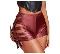 Mini short découpé pour femme avec micro fessier, tenue de boîte de nuit