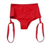 Mini Short Femme Sexy- Short Pole Dance Taille Haute avec Découpes Croisées Latérales Contrôle du Ventre Les des Hanches Couleur Unie Chic Et Élégants Confortable Respirante Pants pour Yoga