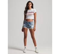 Mini-short jean femme Superdry Bleu 24