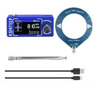 Mini SI4732 Récepteur radio portable pour DSP Full Band avec contrôle ESP32-S3, écran IPS 1,9", antenne télescopique, FM AM SSB HF SW pour modes MW VHF, haut-parleur intégré et batterie 800 mAh (rouge