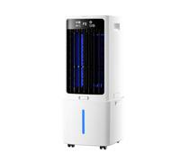 Mini Silencieux Climatiseur Portable 12L, Rafraîchisseur d'Air 3-en-1 avec Télécommande, 3 Vitesses, Minuterie 12 H, Blocs Réfrigérants, pour la Maison, la Terrasse, le Garage et le Restaurant