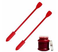 Mini Silicone Spatula - Tiny Silicone Spoon | 4 Pcs Small Spatula, For Makeup Narrow Bottle, Heat Resistant BPA Free Long Handle Lotion Stirrer Get Last Drop From Bottle