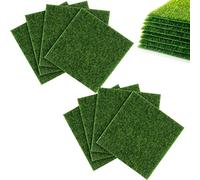 Mini Simulation Gazons 8 Pièces Ornement De Gazon Artificiel De Jardin Décoration De Tapis De Mousse De Pelouse Gazon Artificiel Pour Maison De Poupée Pour Jardin Balcon Décoration De La Maison