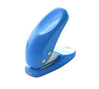 Mini Single Hole Paper Hole Punch with Scrap Collector Handheld Portable Puncher Stationary Supplies Random Color Mini Punch