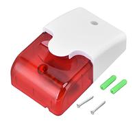 Mini sirène stroboscopique Alarme Filaire Stroboscope lumière Clignotante klaxon sirène système d'alarme de sécurité à Domicile DC12V Jardin