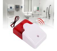 Mini Sirène Stroboscopique, Alarme Sonore Haute Décibel Lumière Rouge Son Flash Sirène Sirène Filaire Sirène Stroboscopique Système D'alarme Sirène de sécurité électrique (12V)