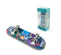 Mini Skateboards For Fingers - Professional Wooden Fingerboard With Real Bearing Wheels, High Performance Maple Wood Deck + 32mm Alloy Trucks, High Grade Synthetic Polymer Grip Tape - For Finger Skate